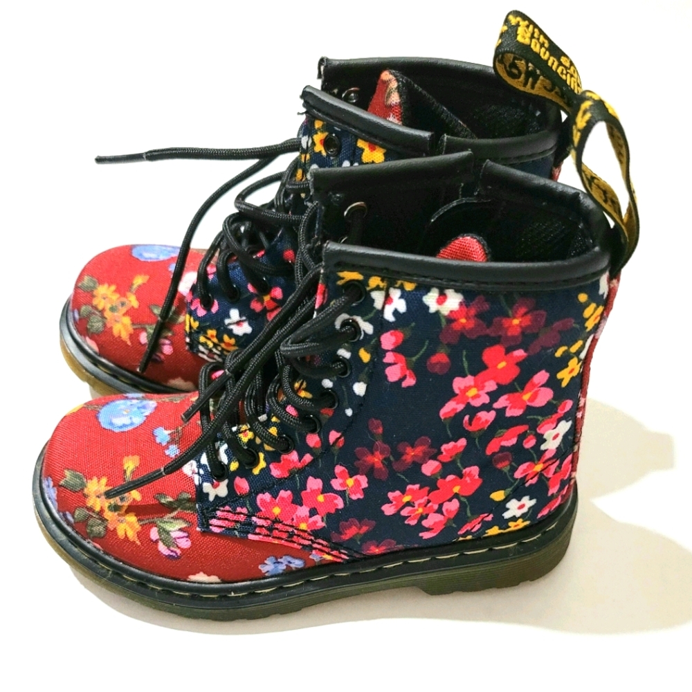 Floral Dr. Marten's Toddler Girl